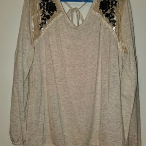 Maurices embroidered sweater